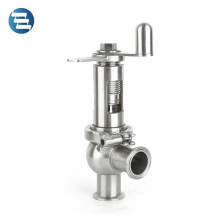 Sanitary Stainless Steel Manual Handle Regulating Over Flow Relief Safety Valve